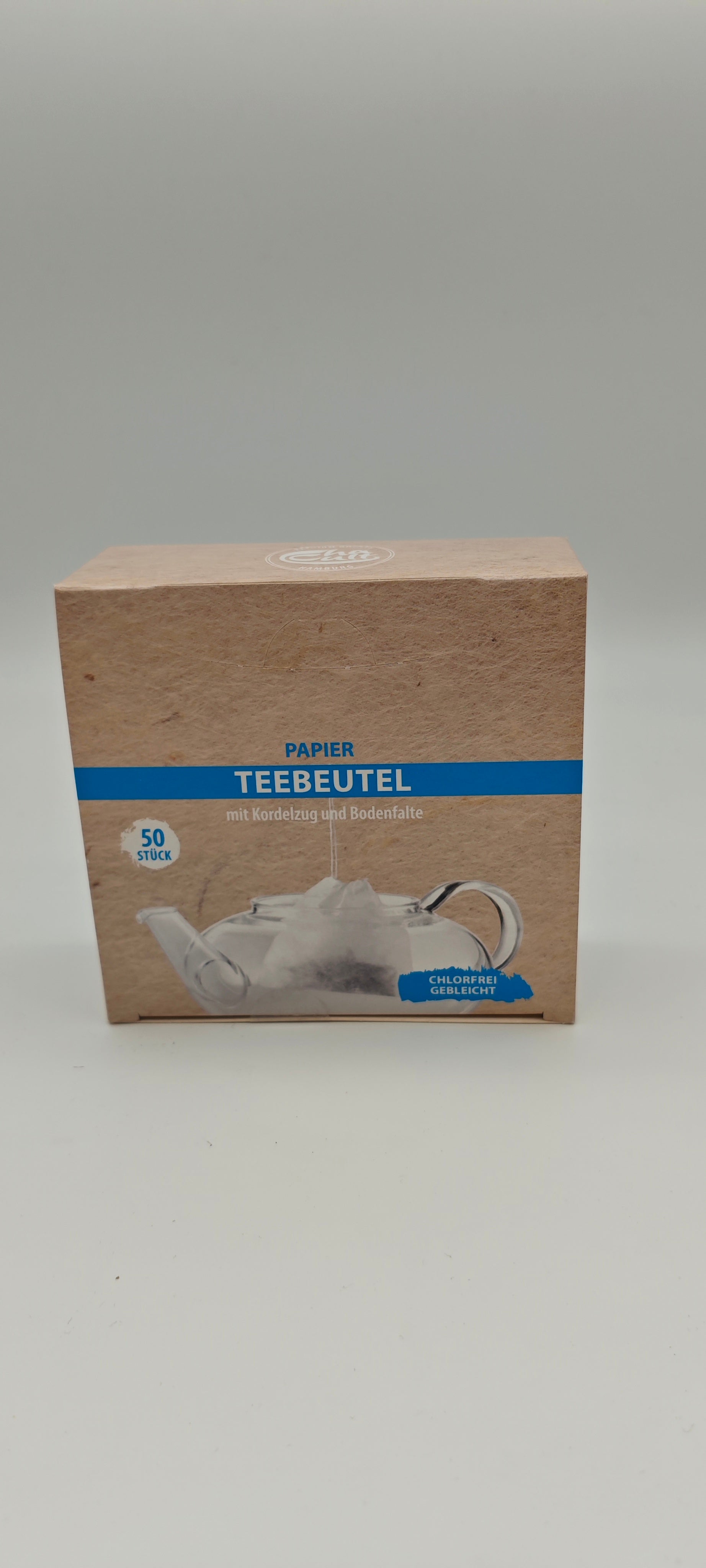 Papier Teebeutel mit Kordelzug und Bodenfalte