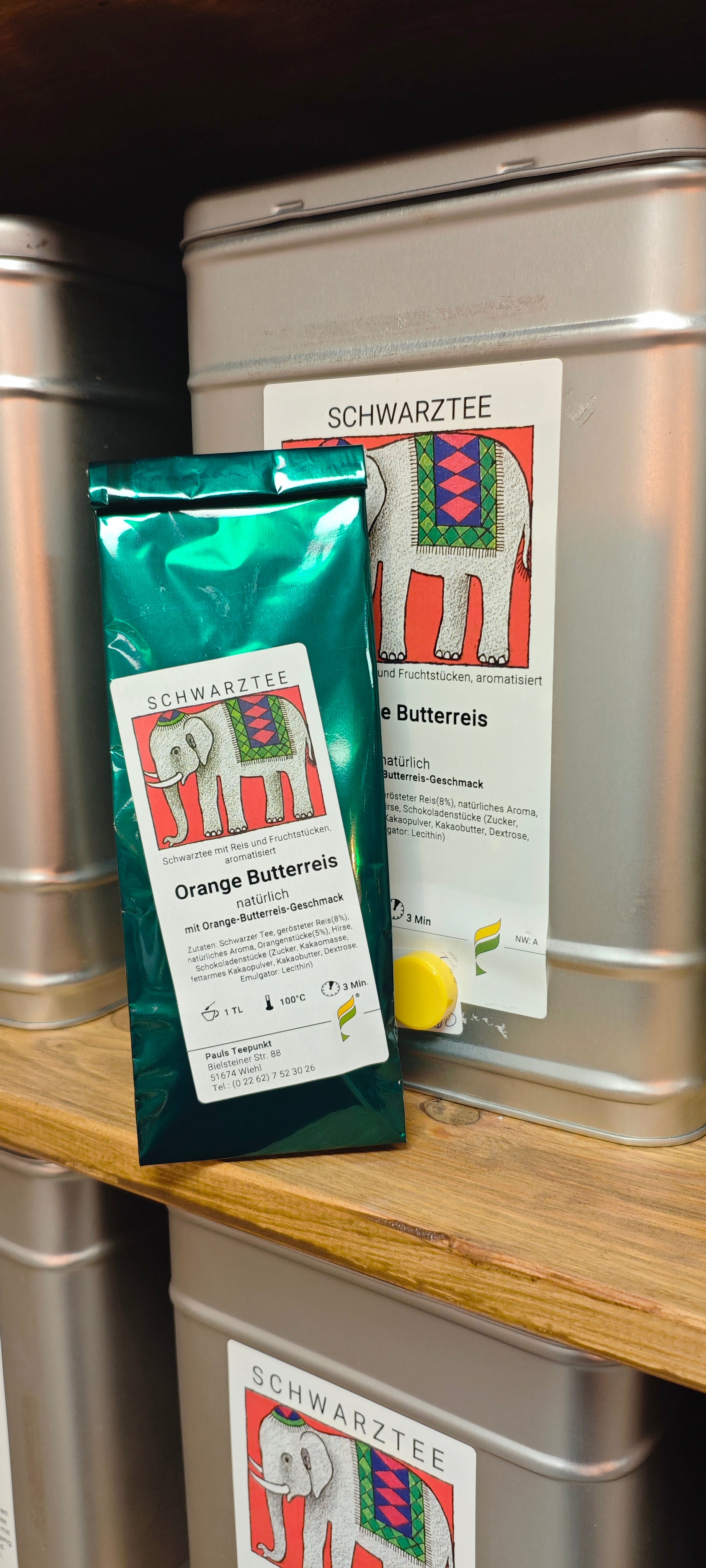 Orange Butterreis natürlich