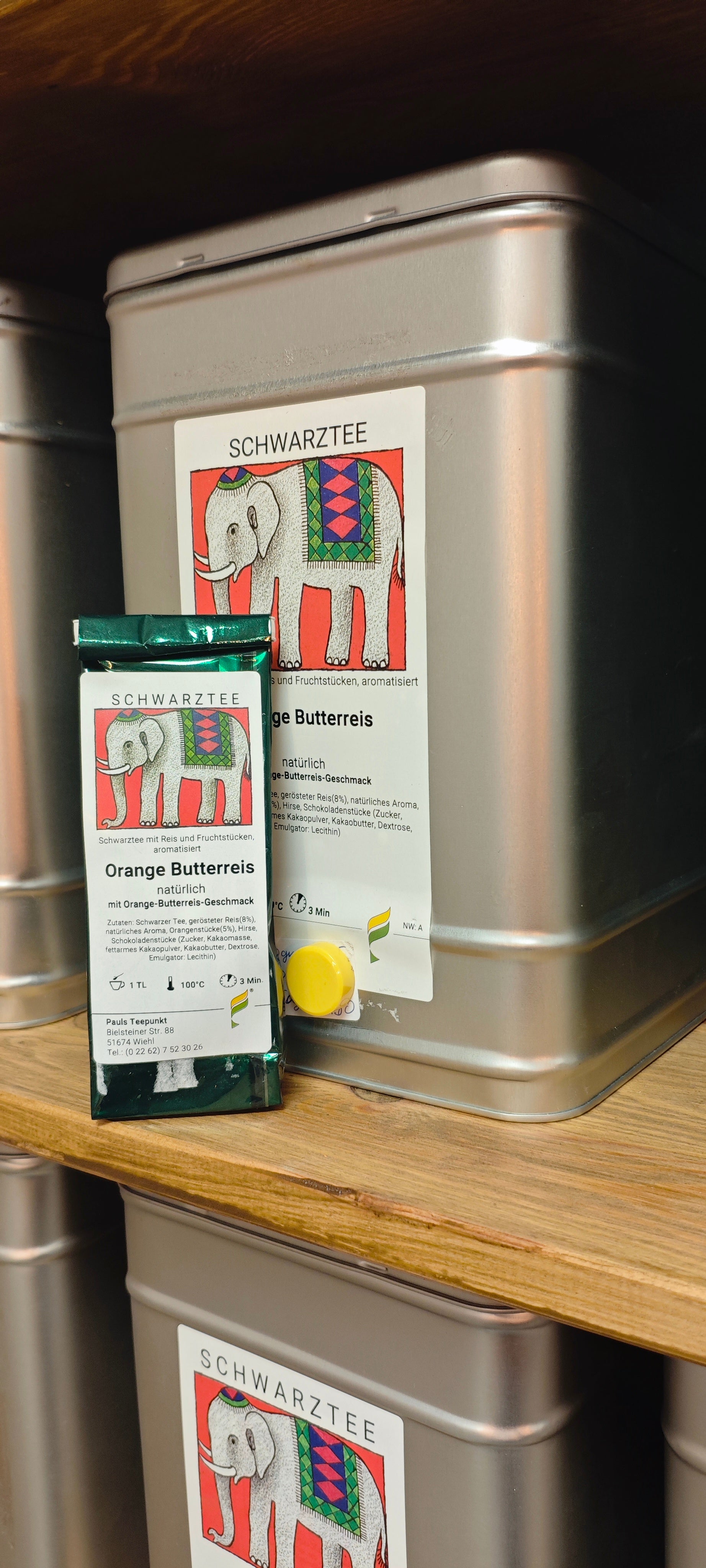 Orange Butterreis natürlich